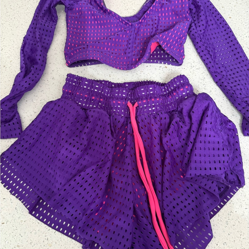 Purple Kids Dance Outfit